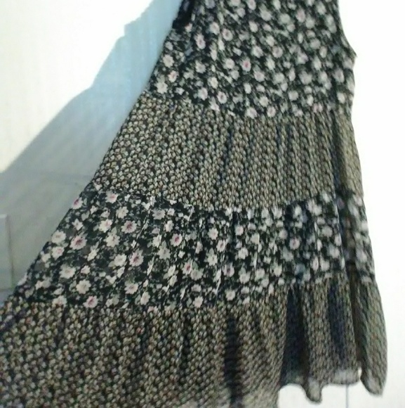 Honey Love Women Black Floral Baby Doll Tank Dress - Picture 5 of 8